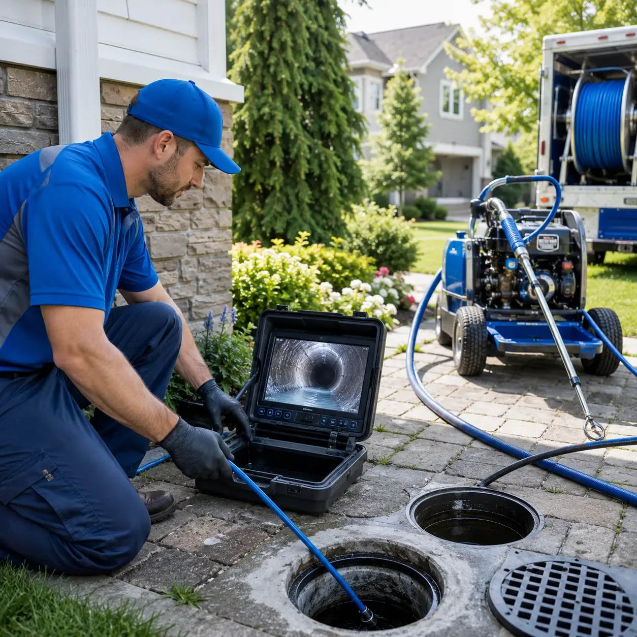 Outdoor drain cleaning professionals serving Edison, NJ